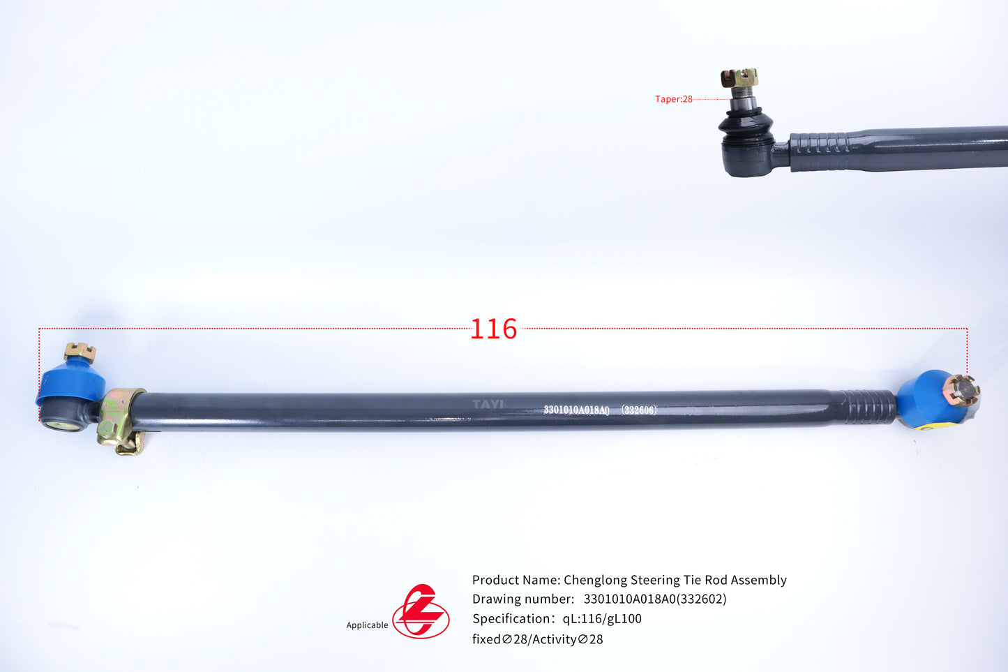 ChenglongSteeringTieRodAssembly     /     3301010A018A0(332602)